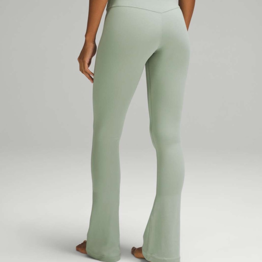 Lululemon Align Mini Flare size 2 Palm Court green